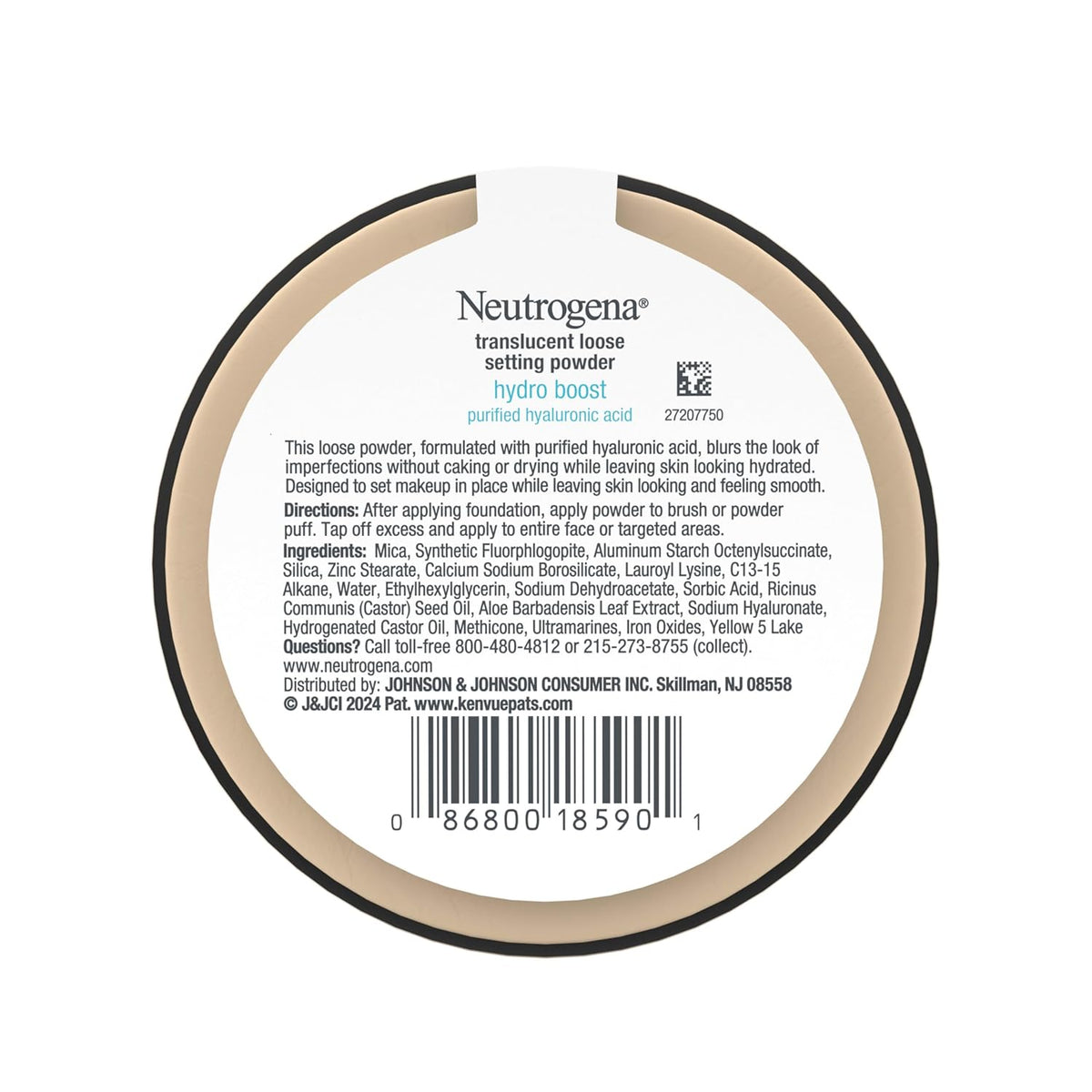 0.44 oz loose powder jar container for easy, controlled dispensing