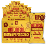 Where You Bean Thai Lime Chili Edamame – Nourishing Afternoon Snack for Plant-Based Self-Care Days, Keto Friendly Crunchy Beans, Pack of 8