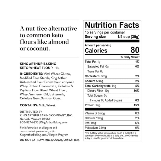 1:1 substitution ratio with all-purpose flour