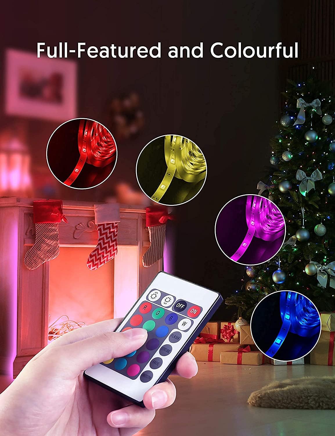 111111 Adhesive LED Strip Kit – Cordless Architectural Lighting for Floating Shelves & Bed Frames