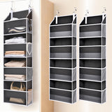 ULG Baby Nursery Organizer Over Door – Diaper Stacker with Mesh Side Pockets, No Drill Hanging