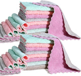 Microfiber Cleaning Cloths 24 Pack – Efficient Desk and Keyboard Towels for Focused Work Sessions, Bulk Set