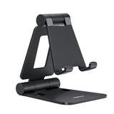 Nulaxy Dual Folding Cell Phone Stand for Desk, Hands-Free Zoom FaceTime and Streaming Stand for iPhone and Switch