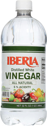 Iberia Distilled White Vinegar – Pure Additive-Free Vinegar for Health-Conscious Cooking