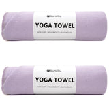 Eunzel Travel Yoga Towel Set – Rolls Up Small for Hotel Gyms, Beach Towels, and Adventure Travel