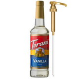 Torani Vanilla Syrup 25.4 Fl Oz – Reliable Syrup Stock for the Family's Daily Drink and Snack Prep