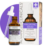 Advanced Clinicals Hyaluronic Acid Serum – Understated Hydration for Clutter-Free Self-Care Space, 1.75 Fl Oz