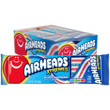Airheads Xtremes Belts Blue Raspberry Candy, 18 Individually Wrapped 2 oz Chewy Belts – Office Candy Dish Snack and Break Room Reward for Coworkers