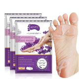 ALIVER Foot Peel Mask 3 Pack – Lavender Scented Exfoliating Foot Treatment for Yoga and Meditation Room Self-Care