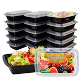 Ezalia 32oz Food Prep Containers 15 Pack – Leakproof Portion Boxes for Clean Eating and Self-Care Sundays