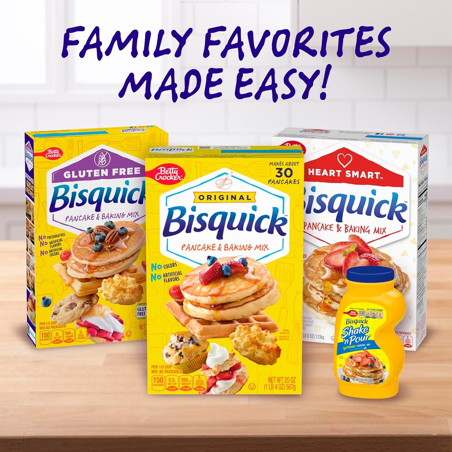 Betty Crocker Bisquick Pancake Mix – One Versatile Mix to Replace Multiple Specialty Flours in Small Apartments
