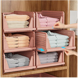 Upgraded Closet Organizers and Storage – Decorative Closet Organizer for Linen Closet, Waterproof PP Stackable Bins