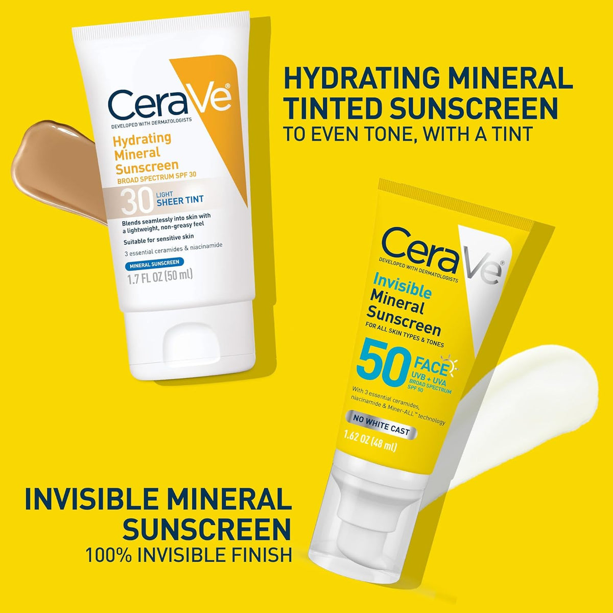 CeraVe Mineral Sunscreen SPF 50 – TSA-Approved Sun Protection for Trips & Outdoors