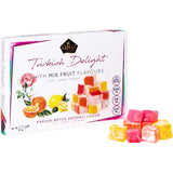 Cerez Pazari Lokum Assorted Rose, Orange and Lemon – Thoughtful Housewarming and Thank-You Gift, Traditional Turkish Candy in Gift Box