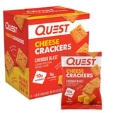 Quest Nutrition Cheese Crackers – Clean-Ingredient Crunch for Your Wellness Pantry, 5g Net Carbs 4-Count