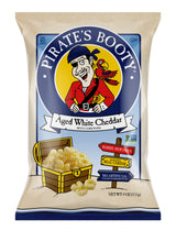 Pirate's Booty Aged White Cheddar Cheese Puffs – Allergen-Safe Nut-Free Family Snack, Classroom and Birthday Party