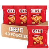 Cheez-It Real Cheese Snack Crackers – Bulk Breakroom Pantry Packs for Workplace Snacking, 80-Count Case