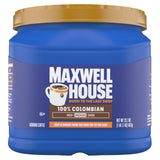 Maxwell House Medium Roast Colombian Single-Origin Coffee 23.1oz – Balanced Flavor for Mindful Morning Rituals