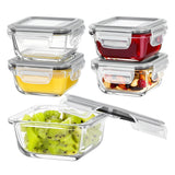 Vtopmart Modular 22oz Glass Meal Prep Set – Uniform Stackable Storage for Clean Countertop and Cabinet Aesthetic
