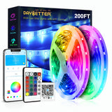 DAYBETTER Smart LED Light Strips 200ft – Safe Sleep Night Light with Auto Timer and Color Memory