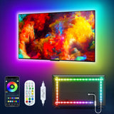 Daymeet TV Glow Light Strip – Elevated Home Decor for Basement Lounge and Game Room, Sound-Activated RGB