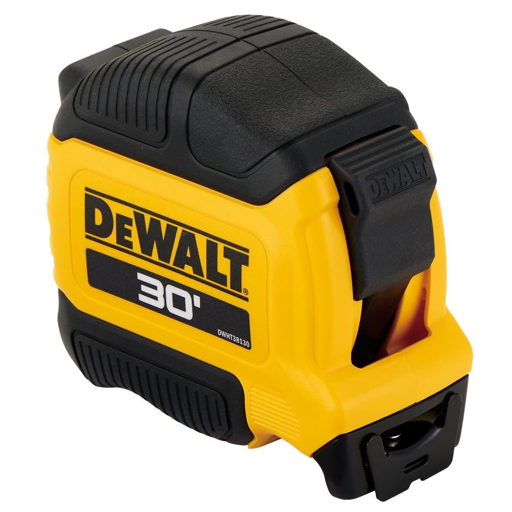 DEWALT Compact Tape Measure 30 ft – Reduced-Bulk Design for Streamlined Tool Kits