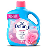 Downy Soft Fabric Conditioner April Fresh, 111 fl oz, Intentional Living Laundry Softener for Neutral Bedroom and Simplified Storage