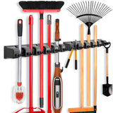 IMILLET Wall Mount Broom Holder – ABS Weatherproof Tool Rack for Open-Air Utility Spaces