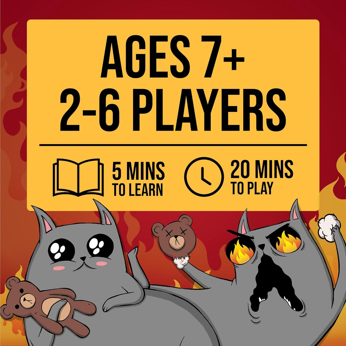 Exploding Kittens: The Board Game – Bonding Mindfulness Game for Couples and Roommates, Replayable Pop-Up Party Board