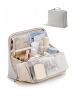 EACHY Standing Makeup Bag - Modern Dressing Room Centerpiece for Polished Interiors, Upright Brush Holder