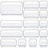 Manalete Stackable Clear Drawer Bins – Modern Plastic Organizer for a Curated Home Aesthetic