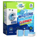 True Fresh Washing Machine Cleaner Tablets 25 Pack for Front Load Top Load – Single-Dose Convenience for Task-Switching Households and Tight Weekday Windows