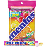 Mentos Chewy Candy Roll – Patio and Summer Event Treat, Non-Melting Mint and Strawberry Roll 12 Pack for Outdoor Buffets
