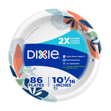 Dixie 2X Stronger Paper Plates 8.5 Inch 90 Count, Durable Disposable Plates for Kids' Lunches, Backyard Parties, and Family Game Night