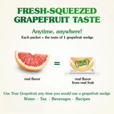 True Citrus Grapefruit Single Serve Packets – Travel Hydration Companion for Flights and Airport Layovers, 32 Count Box