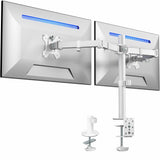 VIVO Dual Screen Desk Mount Gift for Him, Functional Workstation Stand for Fathers Day and Anniversary