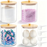HomePekite Decorative Detergent Storage Jars with Bamboo Tops – Practical Mother's Day Gift Idea
