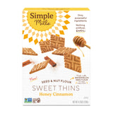 Simple Mills Honey Cinnamon Sweet Thins Snack Packs – School Lunchbox Cookie for Kids, Individually Portioned Paleo Treat