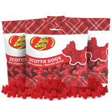 JellyBelly Scottie Dogs Red Licorice – Halloween Trick-or-Treat Alternative to Chocolate for Kids, 3-Pack