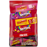 Skittles Starburst Fun Size Mix – Outdoor Block Party and Backyard BBQ Treat Bowl, Bulk Variety Pack