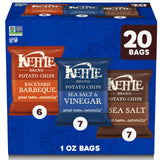 Kettle Brand Potato Chips Variety Pack – Sturdy Crunch Snack Bags for Backyard BBQs, Patio, and Game Day