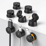 Silkland Adhesive Cable Clips – Home Office Cable Routing for Clutter-Free Video Calls and Focus