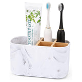 GFWARE Bamboo Toothbrush Organizer – Intentional Bathroom Storage with Removable Dividers for Easy Cleaning