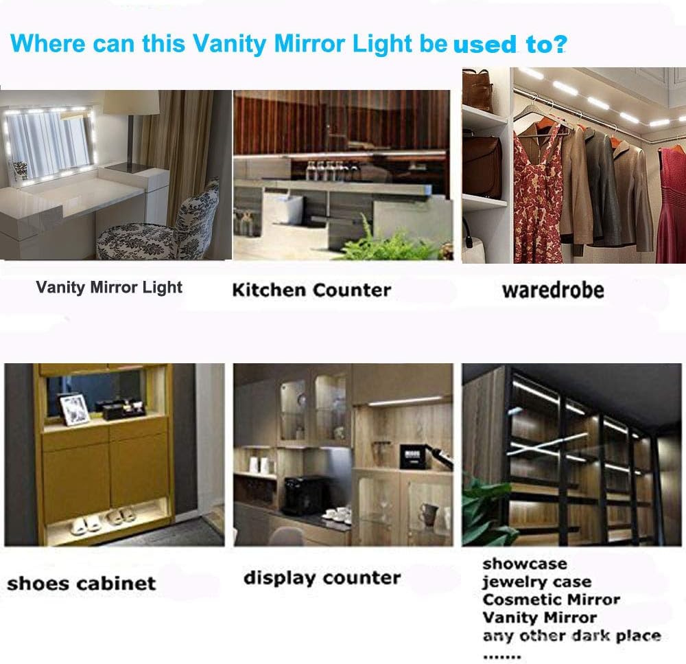 Led Vanity Mirror Lights – Christmas Gift for Mom and Teens, Pro Makeup Lighting for Her Vanity