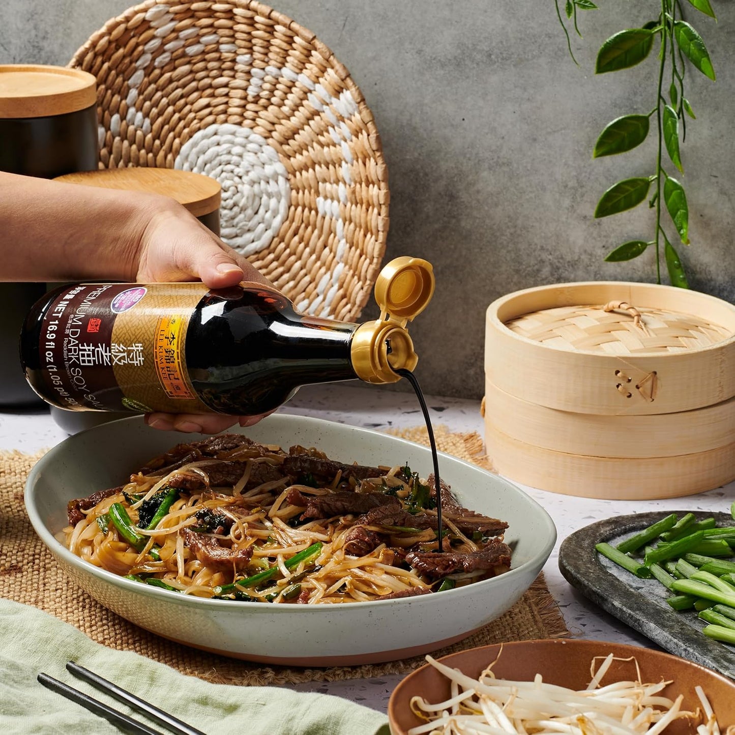 Lee Kum Kee Premium Dark Soy Sauce – Artisanal Finishing Sauce for Elevated Dinner Party Menus, Deep Glossy Color and Full-Bodied Taste
