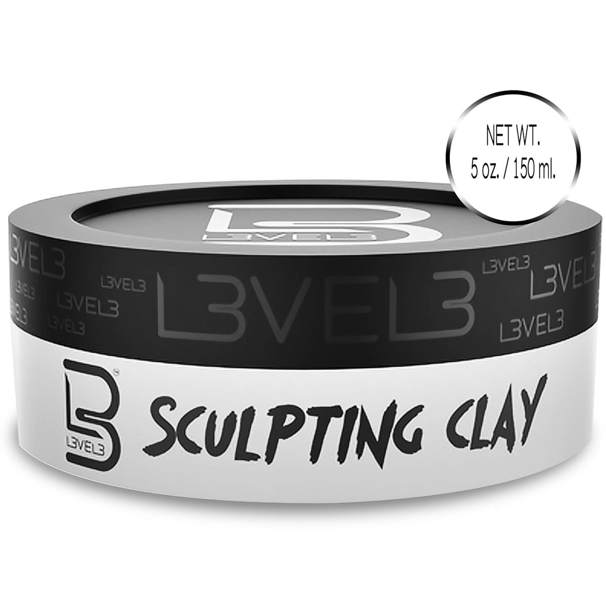 Level 3 Hair Sculpting Clay - Stay-Put Hair Styling for Long Workdays, Gym, and Commute, Strong Locked-In Hold
