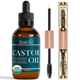 Velona Castor Oil – Ready-to-Gift Birthday Set for Her, Cold Pressed Lash and Brow Serum in Glass Bottle