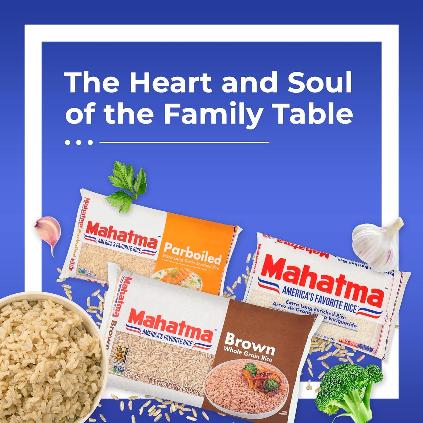 Mahatma Brown Rice Bulk 2 lb for Streamlined Weeknight Dinners, Hands-Off Stovetop Simmer