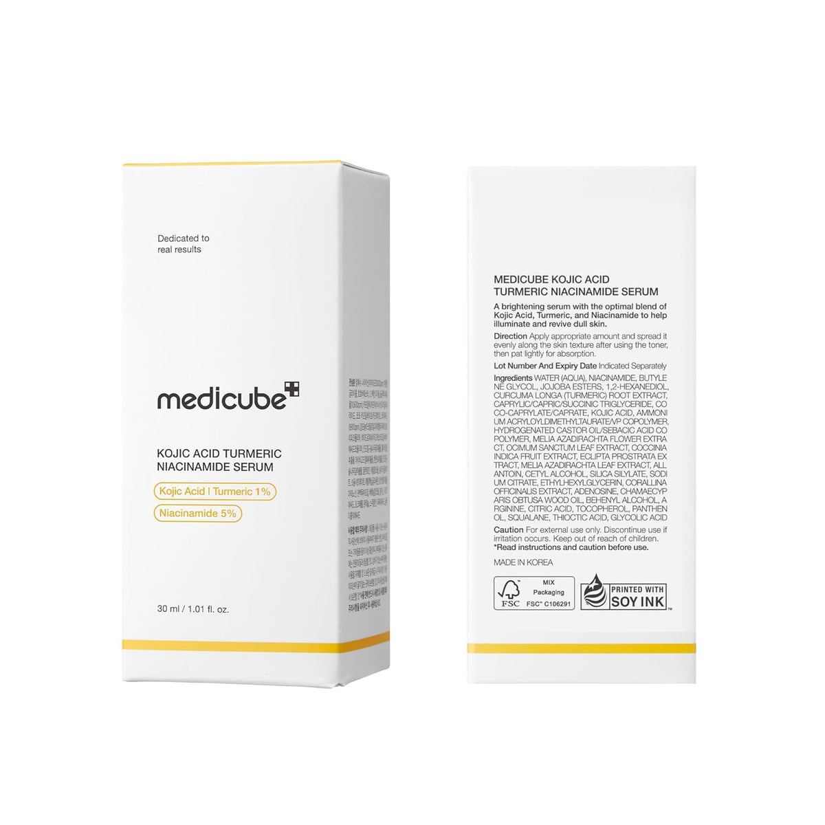 Medicube Turmeric Serum – Streamlined Brightening Complex in a Single 1.01 fl.oz Bottle