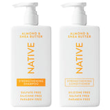 Native Hair Care Duo – Self-Care Nightly Ritual at Home, Gentle Vegan Shampoo and Conditioner for All Hair Types
